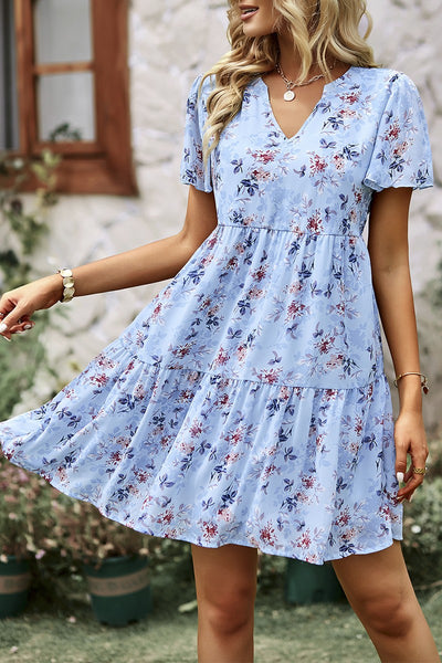 Floral Whimsy Tiered Dress