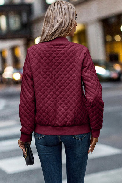 Quilted Bomber Jacket