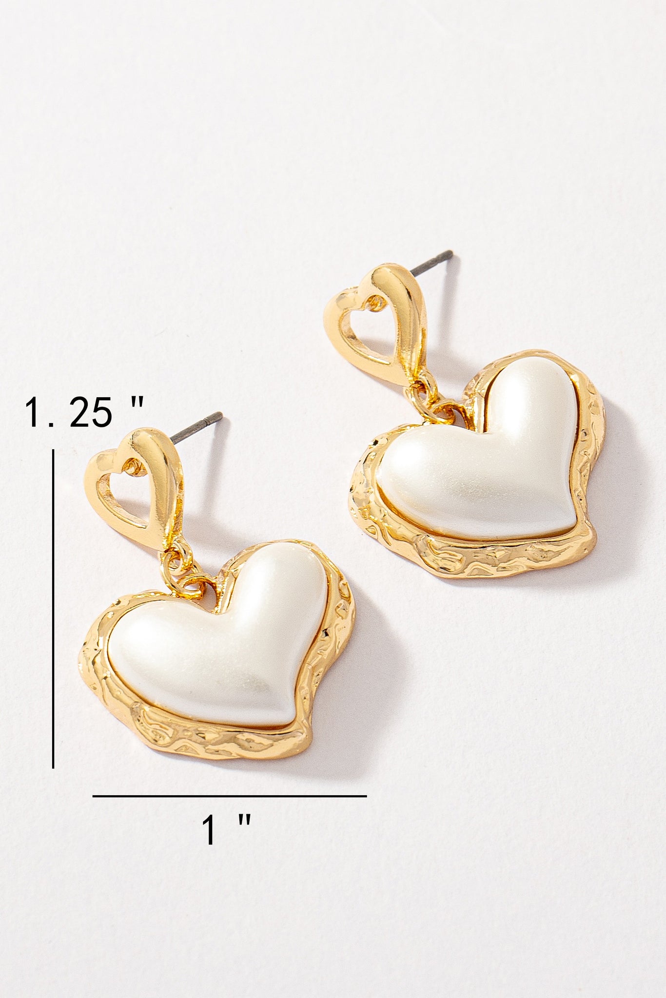 Luminous Heart Drop Earrings