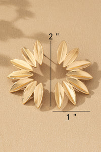 Bloom Half Stud Earrings