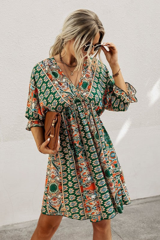 Bohemian wrap dress online