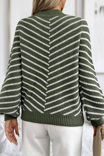 Striped Haven Knit Pullover Sweater