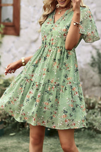 Floral Whimsy Tiered Dress