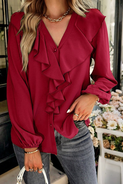 Ruffled Elegance Blouse