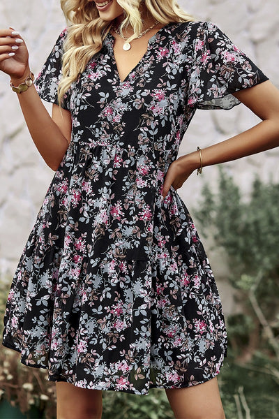 Floral Whimsy Tiered Dress