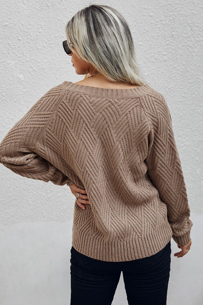 Zigzag Knit Sweater