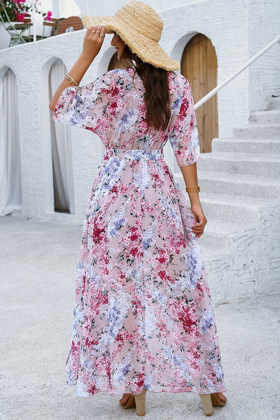 Garden Glow Maxi Wrap Dress