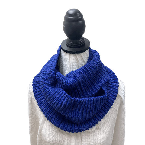 Blue Cozy Infinity Scarf | Accessories | acrylic, classic, color, cozy, december scarf, everyday scarf, fall, fashionable scarf, fun, infinity, knit, modern, modern scarf, scarves, warm, warm scarf, winter | Love, Kuza