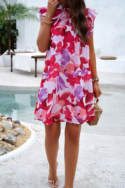 Floral Whisper A-Line Dress