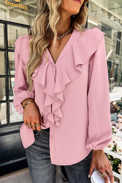 Ruffled Elegance Blouse