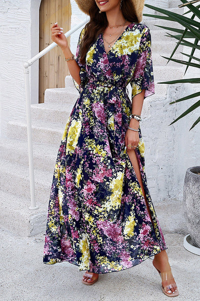 Garden Glow Maxi Wrap Dress