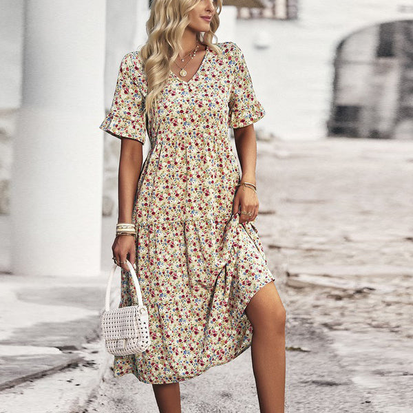 Ditsy Delight Midi Dress