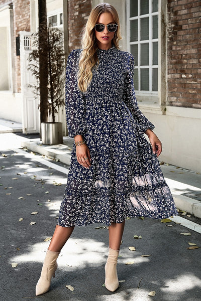 Ditsy Charm Midi Dress