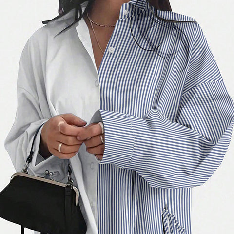 Tassel Charm Hi-Lo Button Shirt | Fashion Top | blouse, elings, layering piece, layering top, long sleeve, long sleeve top, long sleeves, loose fit, love kuza, lovely top, new arrival, new arrivals, shop the season, versatile top | Love, Kuza