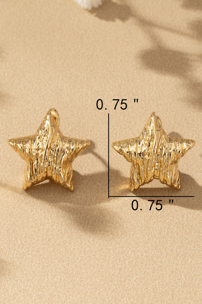 Stellar Puff Star Earrings