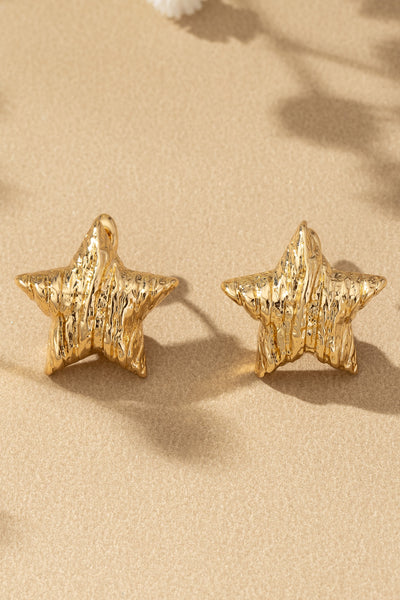 Stellar Puff Star Earrings