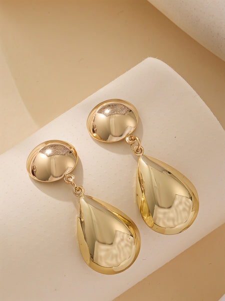 Puffy Teardrop Dome Earrings