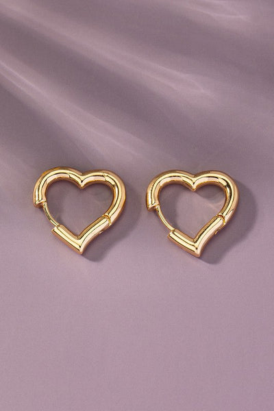 Sweetheart Huggie Hoops