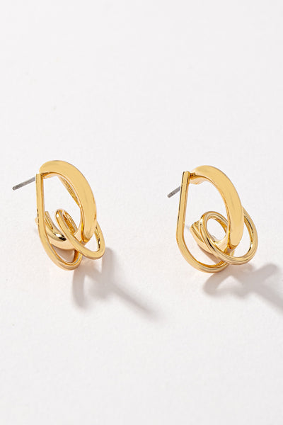 Interlace Wire Hoop Earrings