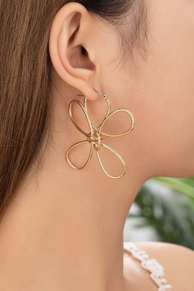 Blossom Hoop Drop Earrings