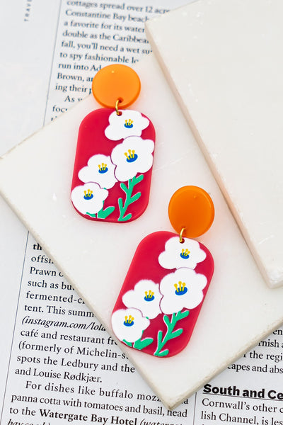 Bloomed Charm Drop Earrings