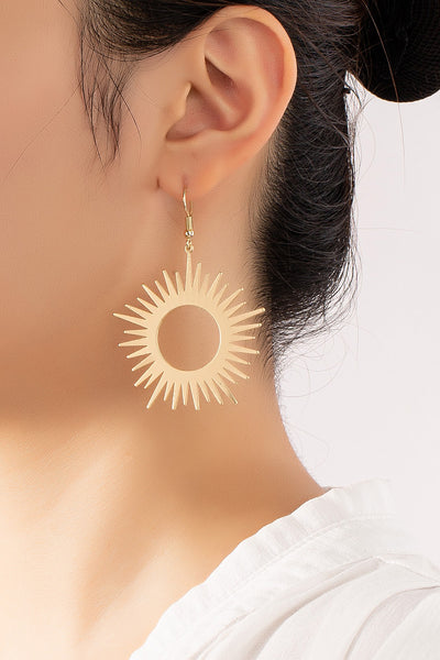 Sunburst Drop Earrings