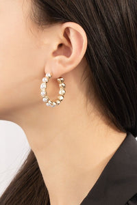 Pearl Hoop Earrings