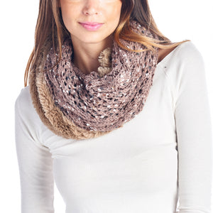 Plush Knit Reversible Scarf