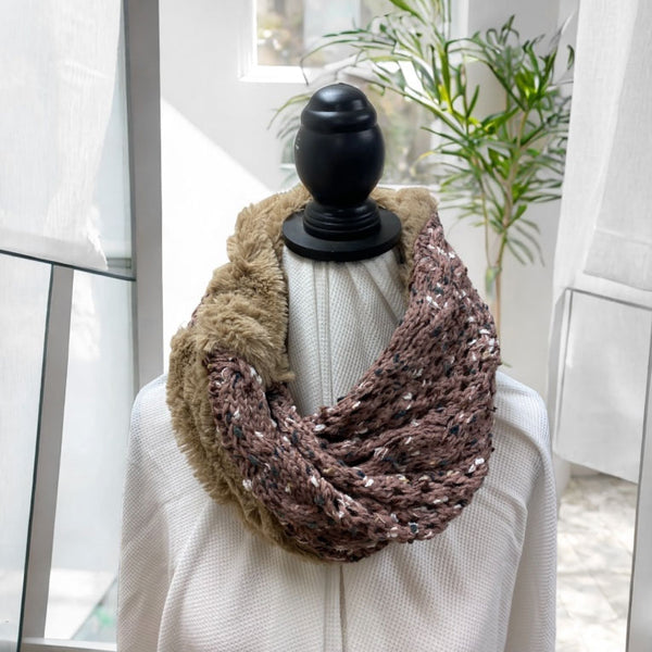 Plush Knit Reversible Scarf