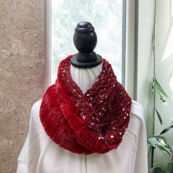 Plush Knit Reversible Scarf