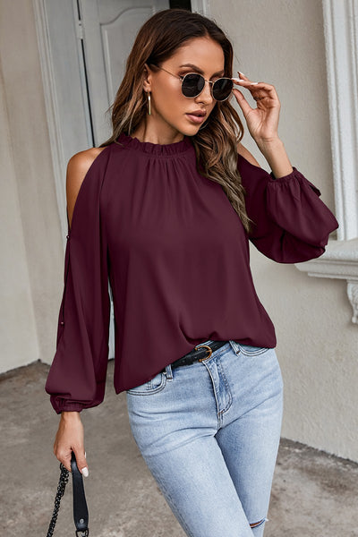 Soft Breeze Ruffle Blouse