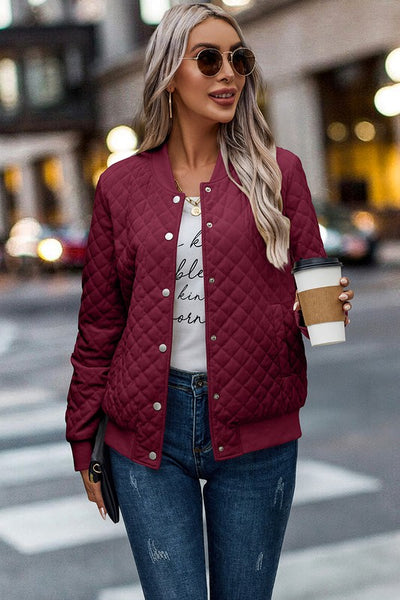 Quilted Bomber Jacket