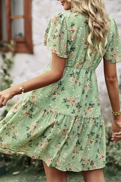 Floral Whimsy Tiered Dress