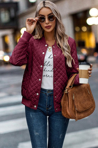 Quilted Bomber Jacket