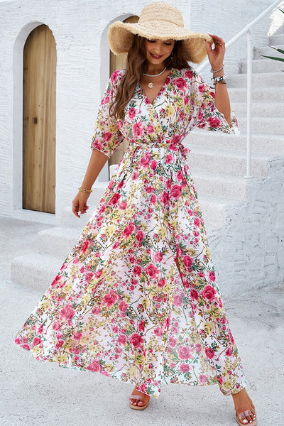 Garden Glow Maxi Wrap Dress