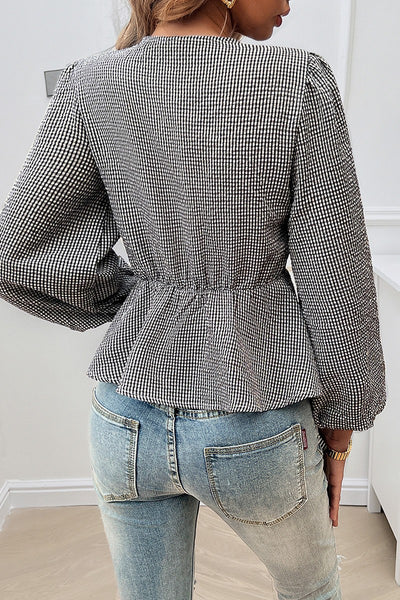 Striped Charm Bows Blouse