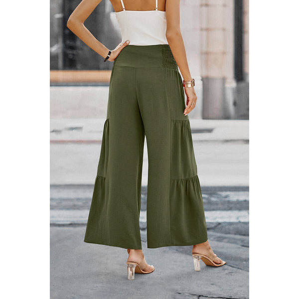 Buttoned Bliss Wide Leg Palazzos